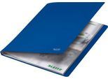 Leitz® Sichtbuch Recycle, A4, 40 dokumentenechte Sichthüllen, bis zu 2 Blatt/Hülle, Rückenschild, 100 % recycelbar, Kunststoff, blau