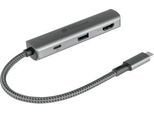 USB-C Hub Good Connections, 3er-Port mit 1 x HDMI, 1 x USB-C, 1 x USB 3.0 A, anthrazit
