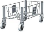Rubbermaid Transportroller Slim Jim für Container Slim Jim, einfach, B 508 x T 236 x H 228 mm, Edelstahl