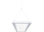 LED-Pendelleuchte Dotlux OFFICE, Leistung 54 W, 5670 lm, 3000-5500 K, 3-stufig dimmbar, signalweiß RAL 9003