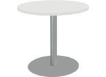 Schäfer Shop Select Tisch mit Tellerfuß, ø 800 x H 717 mm, weiß