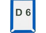 Magnet-Sichttaschen, DIN A6 hoch, blau, 10 Stück