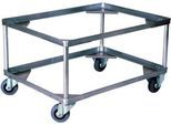 Gmoehling Fahrgestell für Transportkästen Typ 2, bis 200 kg, Lenk- und Bockrollen, Vollgummi-Räder, L 772 x B 572 x H 440 mm, Stahl verzinkt