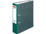 Ordner herlitz maX.file nature, DIN A4, Rückenschild geklebt, Hartpappe, Rückenbreite 80 mm, grün, 1 Stück