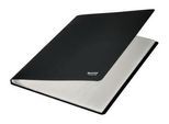 Leitz® Sichtbuch Recycle, A4, 20 dokumentenechte Sichthüllen, bis zu 2 Blatt/Hülle, Rückenschild, 100 % recycelbar, Kunststoff, schwarz
