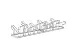 Bügelparker WSM, 2-seitig, für Reifen bis B 55 mm, B 2100 x T 3200 x H 500 mm, Stahl feuerverzinkt, 12 Einstellplätze, zerlegt