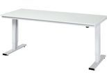 Arbeitstisch Serie adlatus 300, Melamin-Platte, B 2000 x T 800 x H 720 - 1120 mm