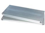 Schäfer Shop Select Fachböden, für Materialschränke ohne Mitteltrennwand & mit B 950 mm, bis 100 kg, B 950 x T 600 mm, verzinkter Stahl, silber