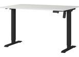 Schreibtisch Profi 2.0, elektrisch höhenverstellbar, B 1200 x T 800 x H 710 - 1190 mm, lichtgrau/schwarz