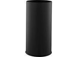 Papierkorb/Schirmständer, Volumen 15 l, Ø 245 x H 480 mm, Stahlblech pulverbeschichtet, schwarz