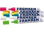 Franken Kreidemarker Set ZKM97, 6 farblich sortiert, Keilspitze, Strichstärke 2 - 5 mm