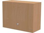 Schäfer Shop Genius Aufsatzschrank TETRIS WALL, 2 Ordnerhöhen, Türanschlag rechts, B 1000 x T 440 x H 740 mm, Buche-Dekor