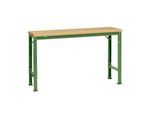Manuflex Grundtisch UNIVERSAL Spezial, 1500 x 800 mm, Multiplex natur, resedagrün