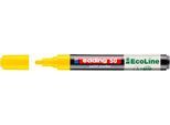 Lackmarker Edding 50 EcoLine, Schreibfarbe Gelb, Rundspitze, Strichstärke 2-3 mm, mit Kappe, wasserbasiert, nachfüllbar, 1 Stück