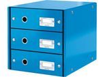 LEITZ® 3 Schubladen Click + Store, hoch, blau