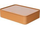 Utensilienbox HAN Allison Smart-Organizer, stapelb., mit Deckel, rutschfeste Gummifüße, ABS-Kunststoff, caramel-brown