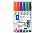 STAEDTLER Whiteboardmarker Lumocolor®, 1-2 mm, 6er Set