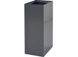 V-Part Modulares Abfalltrennsystem, 60 Liter, pulverbeschichteter Stahl, B 263 x T 335 x H 700 mm, dunkelgrau