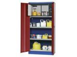 Umweltschrank asecos E-CLASSIC-UF, Flügeltüren, Front Purpurrot, B 950 x T 500 x H 1950 mm