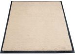 Schmutzfangmatte miltex Eazycare Style, eckig, antistatisch, UV-beständig, waschbar, High-Twist-Nylon & Niltrilgummi, 750 x 850 mm, hellelfenbein