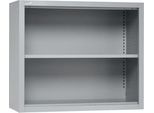 Schäfer Shop Select Aufsatzregal MS, 2 OH, B 950 x T 400 x H 800 mm, Stahlblech, Weißaluminium