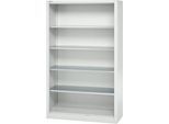 Schäfer Shop Select Regalschrank MS, 5 OH, B 1200 x T 500 x H 1935 mm, Stahlblech, Lichtgrau