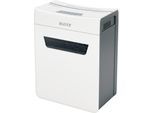 Leitz IQ 4M Protect Premium Aktenvernichter P5, Mikroschnitt 2 x 15 mm, 14 l, 4 Blatt Schnittleistung, Anti-Papierstau-Technologie, weiß