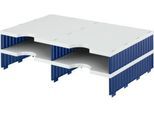 styro® Sortierstation styrodoc Standard, DIN C4, Anbaueinheit, grau/blau