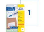 AVERY Zweckform Universal-Etiketten 6119, ultragrip, 210 x 297 mm, 25 + 5 Stück
