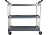 Rubbermaid X-TRA™ Mehrzweckwagen, offene Ausführung, bis 135 kg, schwarz