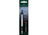 Druckbleistift Faber-Castell GRIP-MATIC 1375, Minenstärke 0,5 mm, HB, Auto-Minenvorschub, Mine auswechselbar, gummierte Griffzone, Kunststoff & Metall, transluzent-hellblau, inkl. 12 Minen