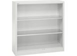 Schäfer Shop Select Regalschrank MS, 3 OH, B 1200 x T 400 x H 1215 mm, Stahlblech, Lichtgrau