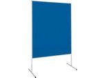 Maul Moderationstafel Maulstandard, Oberfläche Filz, Kork o. Papier, mobil, Filz blau