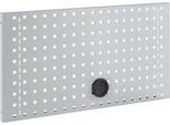 Schäfer Shop Pure Lochwand für AST31 Tischaufbau, bis 150 kg, B 750 x H 380 mm, Stahl, weißaluminium