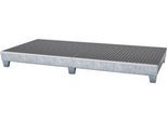 Auffangwanne WG 28, für 8 x 200 l Fässer, verzinkt