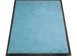 Schmutzfangmatte miltex Eazycare Style, eckig, antistatisch, UV-beständig, waschbar, High-Twist-Nylon & Niltrilgummi, 600 x 850 mm, pastellblau