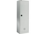 Schäfer Shop Select Garderobenschrank EASY-WEAR, Zylinderschloss, H 1935 mm, lichtgrau RAL 7035