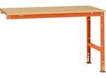 Manuflex Ansatztisch UNIVERSAL Standard, Tischplatte Multiplex, 1500x1000, rotorange