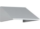 Schrägdachaufsatz für C+P Schließfachschrank Resisto, Neigung von 26°, B 396 x T 640 x H 230 mm, Stahl, lichtgrau RAL 7035