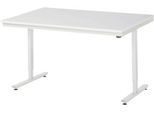 Rau Arbeitstisch Adlatus, elektrisch höhenverstellbar, 22 mm Spanplatte mit Melaminbelag, bis 150 kg, B 1500 x T 1000 x H 720-1120 mm, lichtgrau