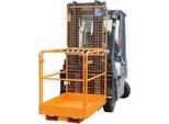 Sicherheitskorb SIKO/L, L 1290 x B 800 x H 1995 mm, orange