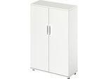 Schäfer Shop Genius Flügeltürenschrank TETRIS WOOD, 4 OH, Höhe inkl. Gleiter, B 1000 mm, weiß