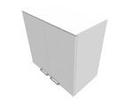 Flügeltürenschrank SOLUS PLAY, 2 OH, Griff unten, B 800 x T 440 x H 748 mm, weiß
