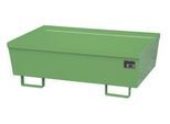 Auffangwanne BAUER AO-2, Stahl, 246 l, B 1200 x T 800 x H 415 mm, grün