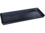 Auffangwanne für Kleingebinde, Volumen 15 l, stapelbar, B 400 x L 1000 x H 50 mm, Polyethylen, schwarz