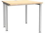 Schäfer Shop Genius Schreibtisch MODENA FLEX, Breite 800 mm, einseitig verkürzt, Ahorn
