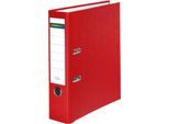 Schäfer Shop Select Ordner, DIN A4, Rückenbreite 80 mm, Polypropylen und Recyclingpapier, rot