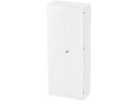 Aktenschrank, 5 OH, abschließbar, B 800 x T 420 x H 2004 mm, weiß/weiß