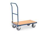 fetra® Klappwagen, Ladefläche Holzwerkstoff, je 2 Lenk- & Bockrollen, 850 x 500 mm