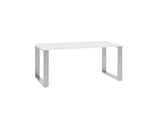Schreibtisch QUANDOS BOX, Kufengestell, Rechteck, B 1600 x T 800 x H 720 - 820 mm, weiß